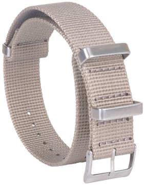 Tiera harmaa Seatbelt nato-ranneke