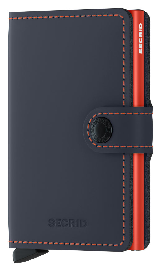 Secrid Miniwallet Matte Night Blue & Orange