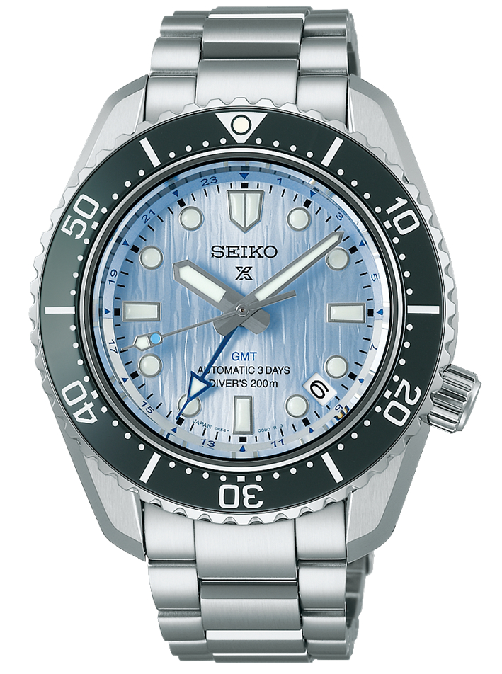 Seiko Prospex Glacier blue GMT Save the Ocean Limited Edition SPB385J1