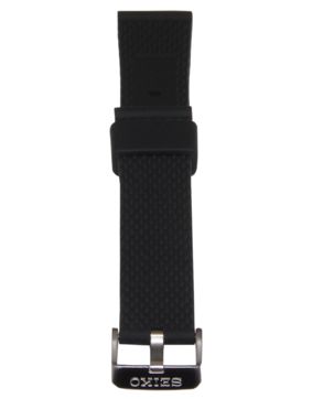 Seiko 5 Sports sarjan musta silikoniranneke R045011N0