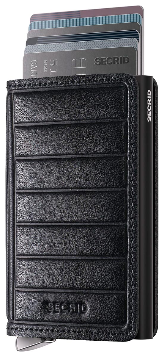 Secrid Premium Slimwallet Emboss Lines Black+
