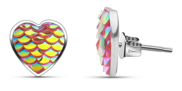 Hopeapuro Simpukka Ariel korvakorut