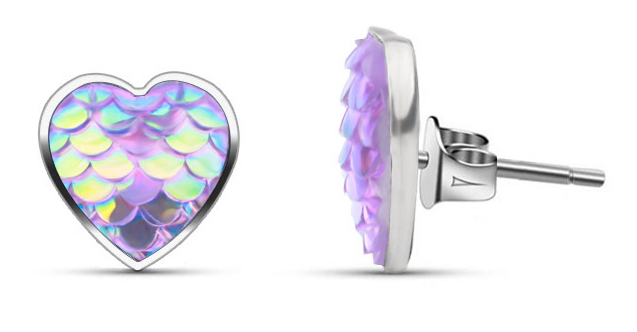 Hopeapuro Simpukka Merikukka korvakorut