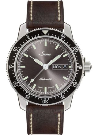 Sinn 104 St Sa I A with brown leather strap