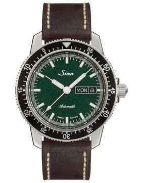 Sinn 104 St Sa I MG with brown leather strap