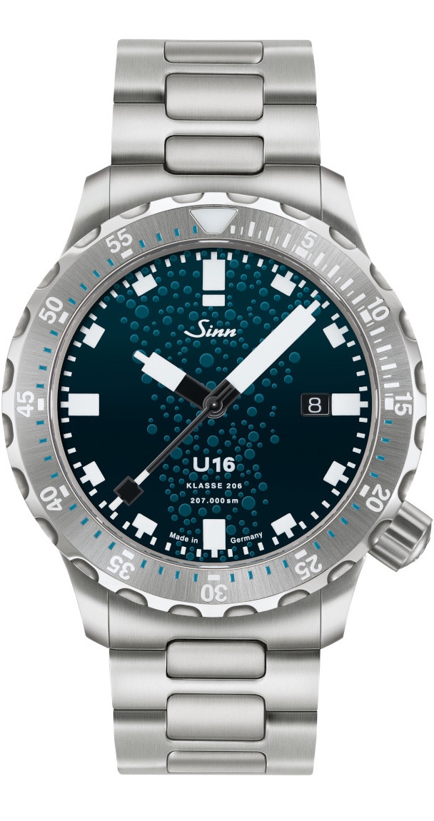 Sinn U16 The Diving Watch 1026.010 teräsrannekkeella