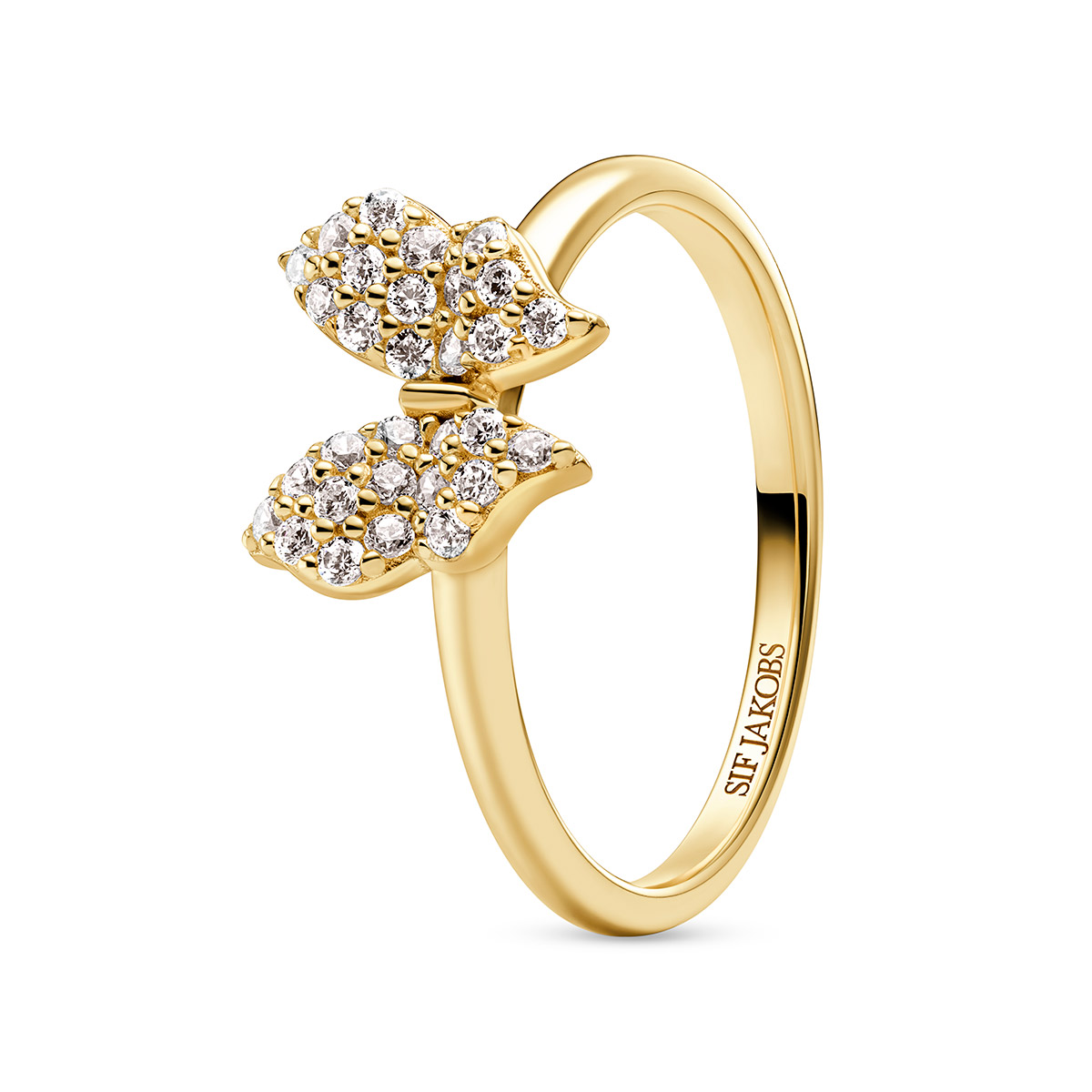 Sif Jakobs Essenza Farfalla sormus SJ-R2700-CZ-YG-58