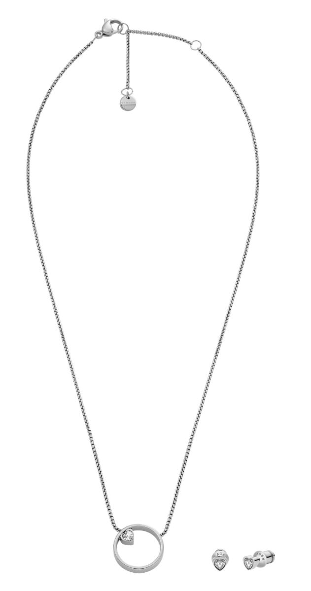 Skagen Kariana hopeanvärinen sydänkorusetti SKJB1016SET