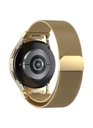 Tiera Samsung Galaxy Watch6 Milanese teräsranneke pikakiinnityksellä Gold