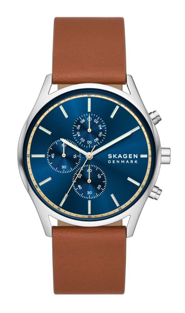 Skagen Holst Chronograph 3-hand Silver brown SKW6916