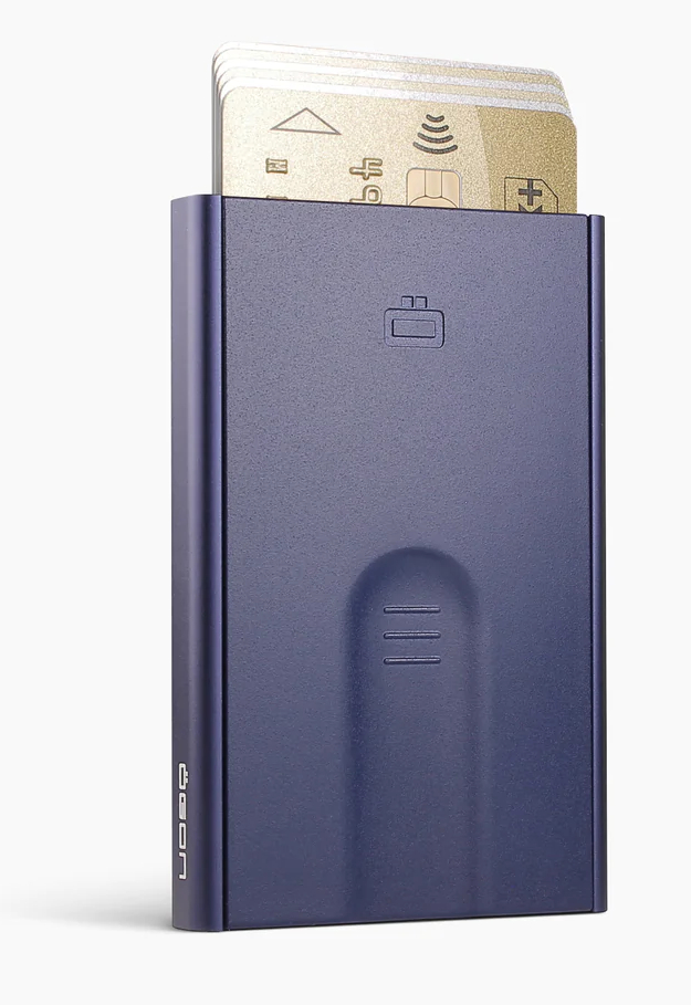 Ögon Slider Navy Blue RFID-suojattu korttikotelo