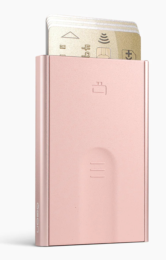 Ögon Slider Blush Pink RFID-suojattu korttikotelo