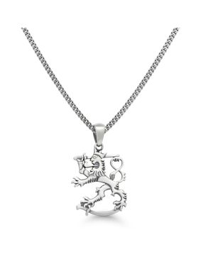 Suomi Leijona hopeakaulakoru oksidoitu SLR-20X/45cm