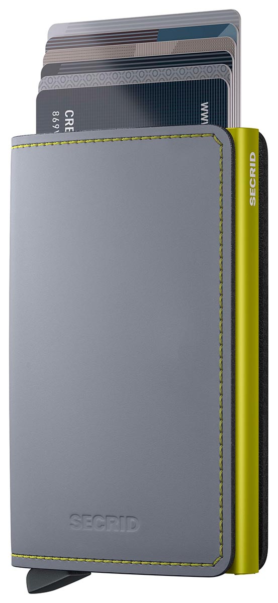 Secrid Slimwallet Matte Grey & Lime