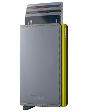 Secrid Slimwallet Matte Grey & Lime
