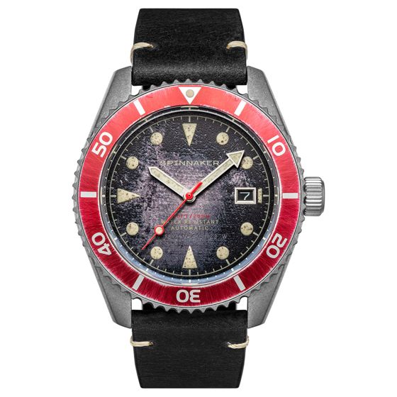 Spinnaker Wreck Distressed Black Automatic SP-5089-01
