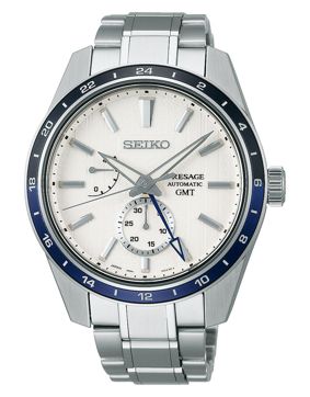 Seiko Presage Sharp Edged Series GMT Zero Halliburton Limited Edition SPB269J1
