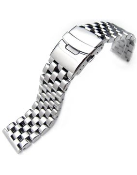 MiLTAT Engineer Type I Polished Straight End teräsranneke 20mm SS202003P009