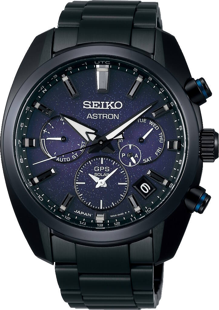 Seiko Astron GPS Solar SSH069J1 Dual Time Sport Titanium