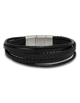 Ace of Spades musta rannekoru nahka/teräs SSLB-114