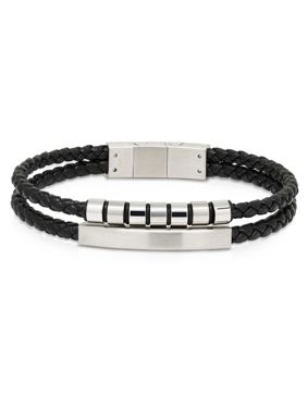 Ace of Spades musta rannekoru laatalla nahka/teräs SSLB-117