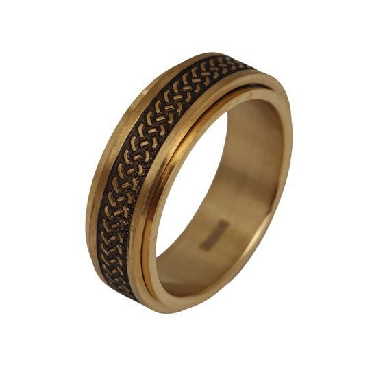 Bosie kullattu teräs stressisormus ST2254G-7