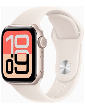 Apple Watch SE 3 GPS 40mm Starlight Aluminium Case with Starlight Sport Band MEH34QN/A