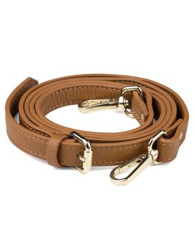 Aarni hirvennahkainen olkahihna konjakki/kulta