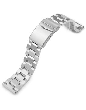 MiLTAT Hexad (Pull-Twist) straight end 24 mm teräsranneke SS242220B169S
