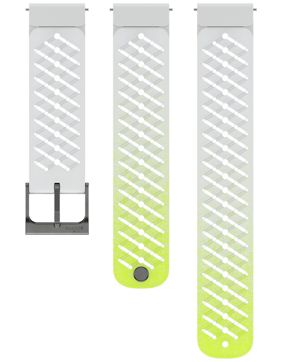 Suunto Athletic 5 silikoniranneke 22 mm Canary White S+M