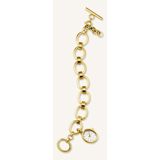 Rosefield The Oval Charm Chain White Gold SWGSG-OV13