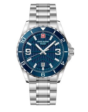 Swiss Alpine Military Sentinel Silver Blue 7073.1135