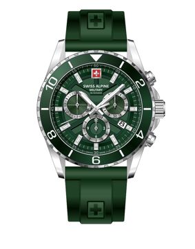 Swiss Alpine Military Sentinel Chronograph PU green 7073.9834
