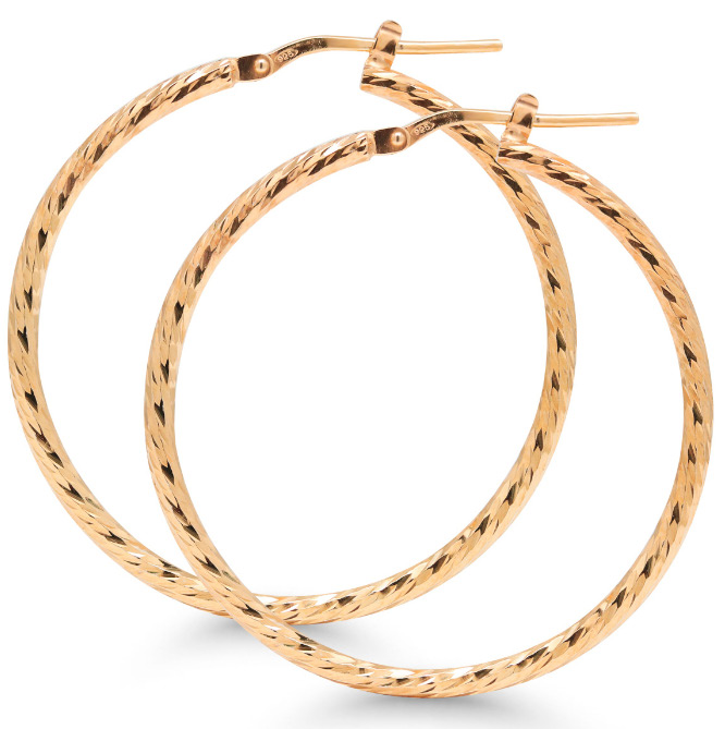 Hopeakorvarenkaat putki timanttileikattu SX-E0035RG