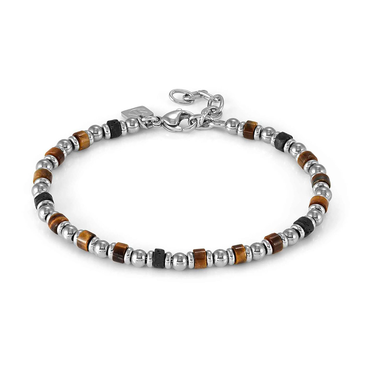 Nomination Instinctstyle rannekoru tiikerinsilmä ja laavakivi 027931/091