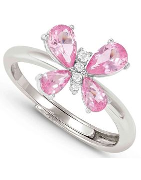 Nomination Shine Me Up hopeasormus kirkas/pinkki perhonen 241900/007