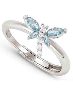 Nomination Shine Me Up hopeasormus kirkas/vaaleansininen sudenkorento 241900/011