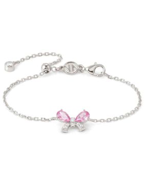 Nomination Shine Me Up hopea rannekoru kirkas/pinkki rusetti 241901/009