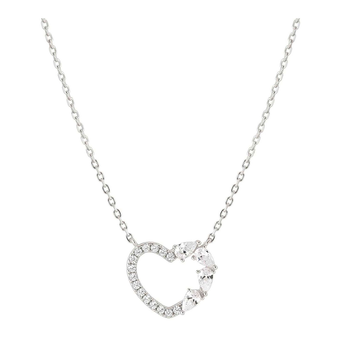 Nomination Shine Me Up hopea kaulakoru kirkas sydän 241902/003