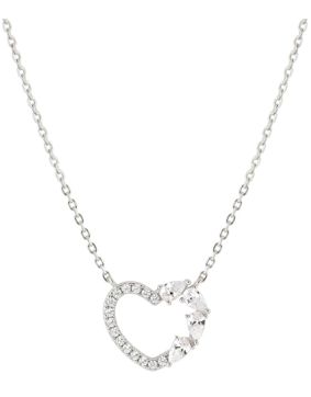 Nomination Shine Me Up hopea kaulakoru kirkas sydän 241902/003