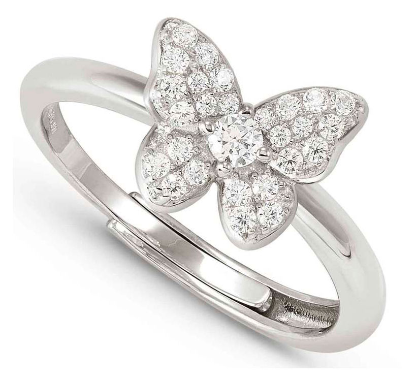 Nomination Sweetmadame hopeasormus pavè perhonen 242001/040