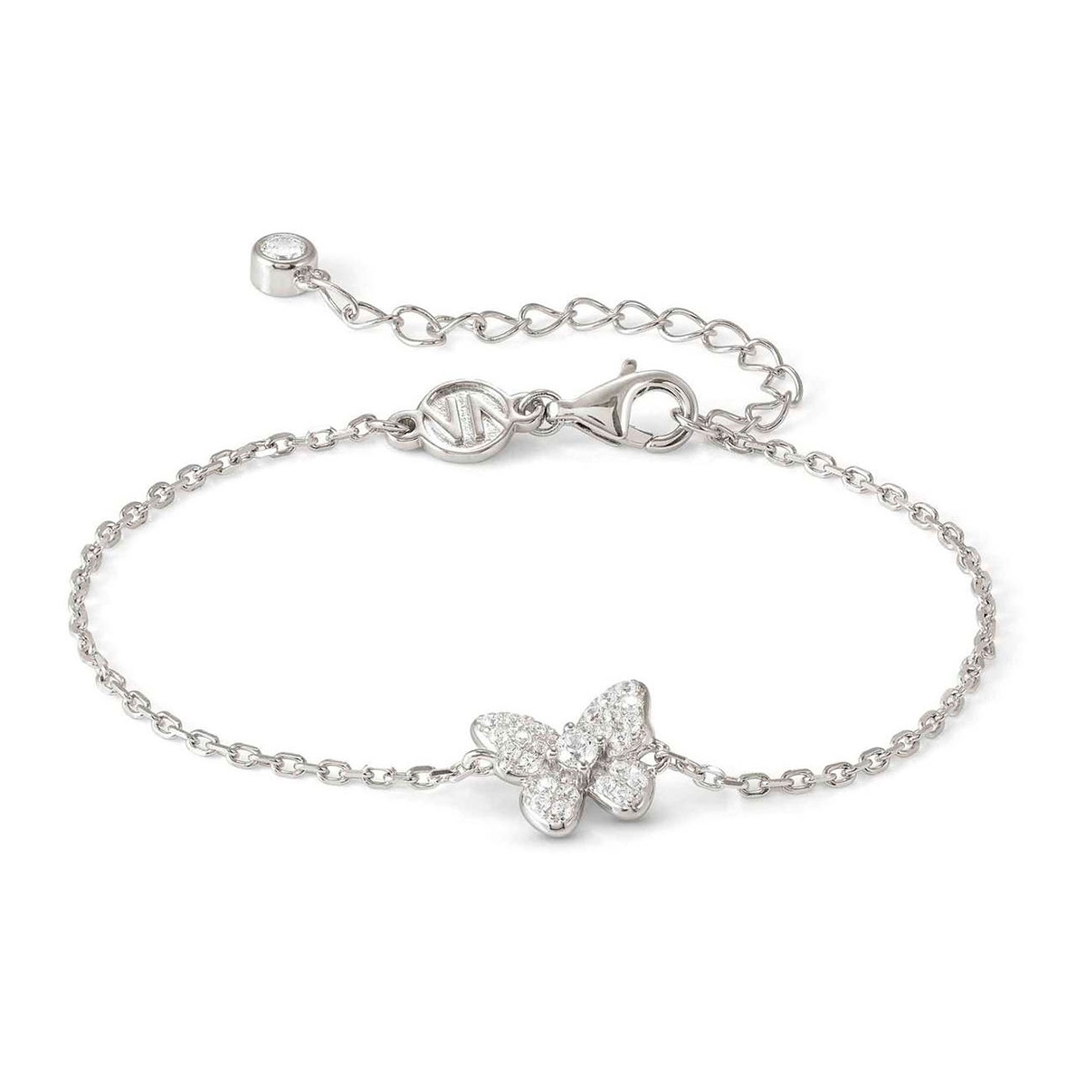 Nomination Sweetmadame hopea rannekoru pavé perhonen 242005/040