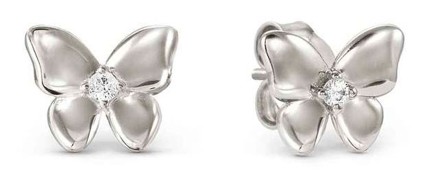 Nomination Sweetmadame hopea korvakorut perhonen 242012/040