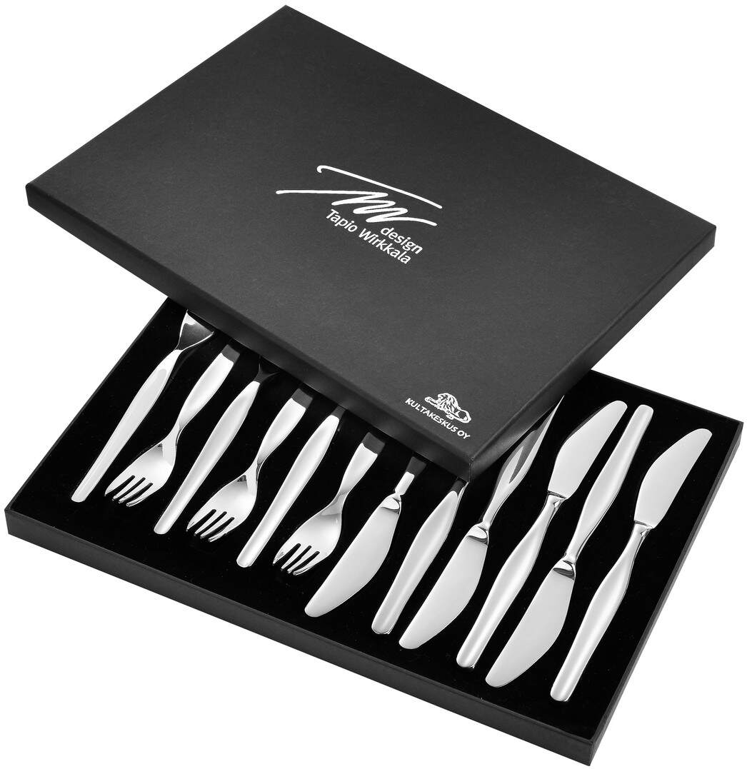 Tapio Wirkkala Tapio ruokahaarukat ja -veitset 12 osaa 318-232-6