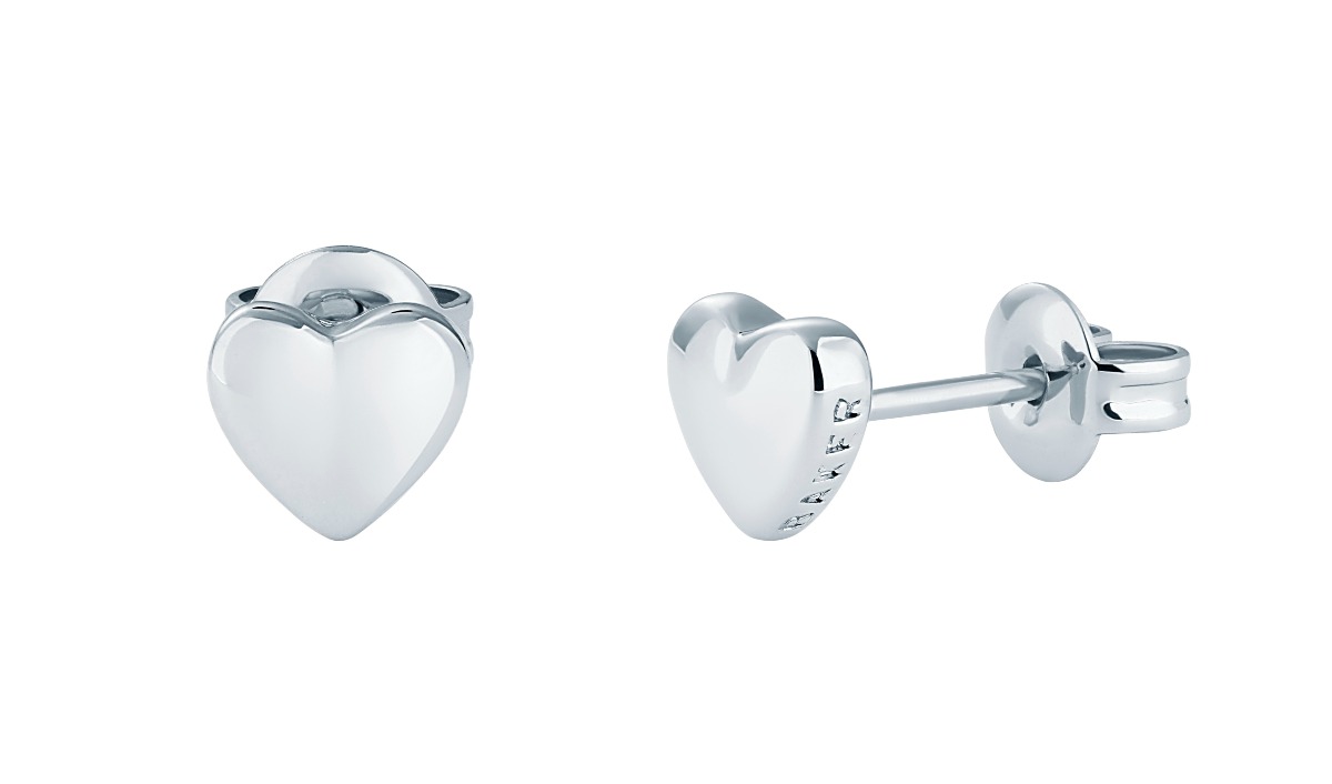 Ted Baker Harly hopeanväriset sydänkorvakorut 06-TBJ872-01-03