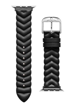 Ted Baker Apple Watch musta nahkaranneke 38/40/41 mm BKS38F110B0