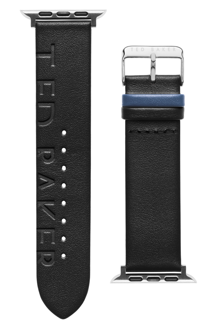 Ted Baker Apple Watch musta nahkaranneke 42/44/45/49 mm BKS42F116B0