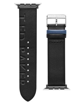Ted Baker Apple Watch musta nahkaranneke 42/44/45/49 mm BKS42F116B0