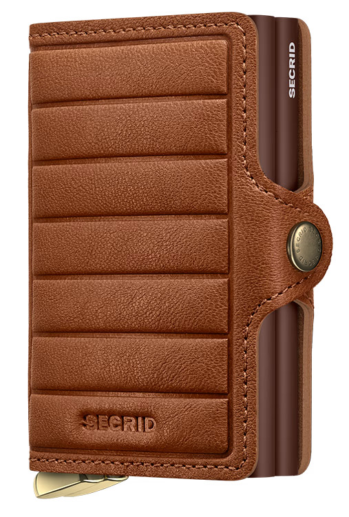 Secrid Premium Twinwallet Emboss Lines Cognac+