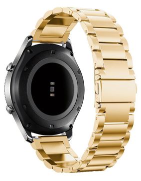 Tiera teräsranneke linkkulukolla ja pikajousinastoilla - PVD kulta